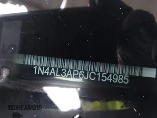 2018 Nissan Altima 2.5 S with VIN 1N4AL3AP6JC154985, listed as a IAAI auction lot 41576444 with 129,665 mi miles. Bid and sale history available at carsss.com. Image 9.