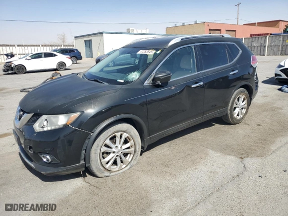2016 Nissan Rogue SV with VIN KNMAT2MV1GP691117, listed as a Copart auction lot 47283845 with 106,129 mi miles and Salvage Title. Bid and sale history available at carsss.com. Image 1.