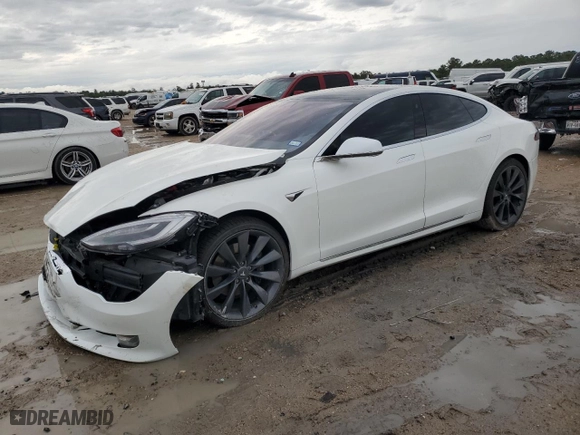 2020 Tesla Model S Long Range with VIN 5YJSA1E22LF396153, listed as a Copart auction lot 50845115 with 63,004 mi miles and Salvage Title. Bid and sale history available at carsss.com. Image 1.