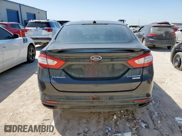 2013 Ford Fusion Titanium with VIN 3FA6P0K91DR323583, listed as a Copart auction lot 52909605 with 0 mi miles and Salvage Title. Bid and sale history available at carsss.com. Image 6.