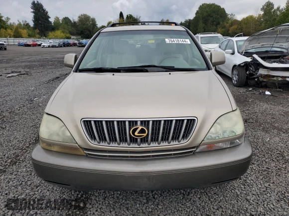2002 Lexus RX 300 with VIN JTJHF10U920277790, listed as a Copart auction lot 76418144 with 206,387 mi miles and Salvage Title. Bid and sale history available at carsss.com. Image 5.