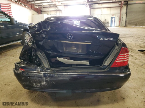 2006 Mercedes-Benz S-Class 5.0L with VIN WDBNG84J56A473414, listed as a Copart auction lot 50179955 with 84,308 mi miles and Clean Title. Bid and sale history available at carsss.com. Image 6.