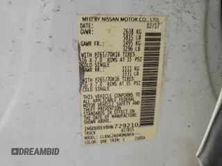 2017 Nissan Frontier Pro-4X z VIN 1N6DD0EV8HN729210, wystawiony jako Copart lot #52531055 z przebiegiem 93 727 mil mil oraz Szkoda całkowita • Salvage title. Historia ofert i sprzedaży dostępna na DreamBid. Obrazek 12.