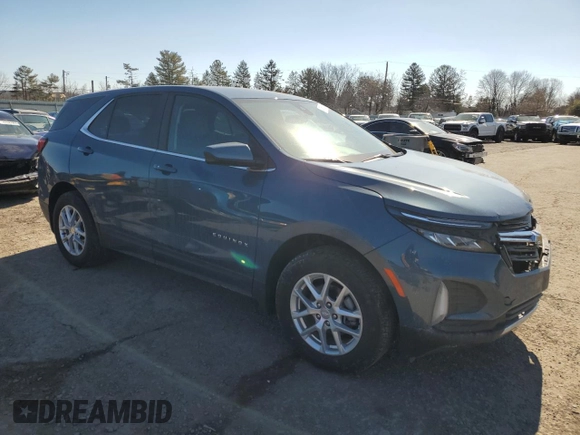 2024 Chevrolet Equinox LT with VIN 3GNAXUEG9RL138687, listed as a Copart auction lot 47058015 with 10,509 mi miles and Salvage Title. Bid and sale history available at DreamBid. Image 4.