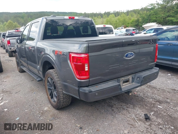 2022 Ford F-150 XL with VIN 1FTFW1E59NKD16981, listed as a IAAI auction lot 42184579 with 89,671 mi miles. Bid and sale history available at carsss.com. Image 3.