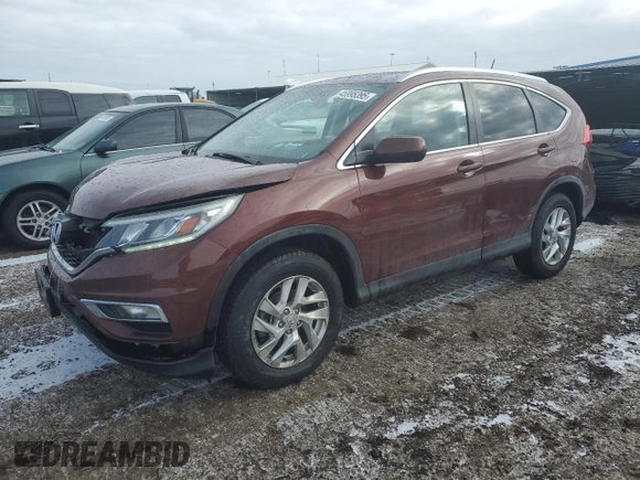 2015 Honda CR-V EX-L with VIN 5J6RM4H78FL121106, listed as a Copart auction lot 50374765 with 33,208 mi miles and Salvage Title. Bid and sale history available at carsss.com. Image 1.