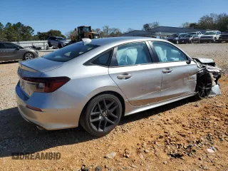 2025 Honda Civic Sport with VIN 2HGFE2F51SH542296, listed as a Copart auction lot 48999135 with 7,598 mi miles and Salvage title. Bid and sale history available at DreamBid. Image 3.