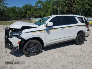 2024 Chevrolet Tahoe Commercial with VIN 1GNSCLED1RR176018, listed as a Copart auction lot 44332065 with 11,052 mi miles and Non repairable. Bid and sale history available at DreamBid. Image 1.