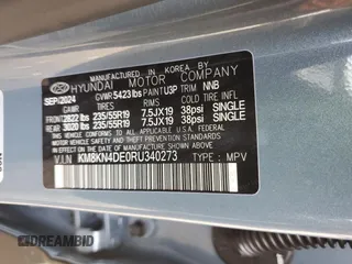 2024 Hyundai Ioniq 5 SEL z VIN KM8KN4DE0RU340273, wystawiony jako Copart lot #50836175 z przebiegiem 1 487 mil mil oraz Szkoda całkowita • Salvage title. Historia ofert i sprzedaży dostępna na DreamBid. Obrazek 16.