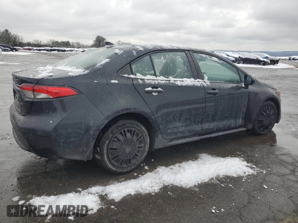 2020 Toyota Corolla LE with VIN 5YFEPRAE7LP104608, listed as a Copart auction lot 86371734 with Not Provided miles and Salvage Title. Bid and sale history available at DreamBid. Image 3.