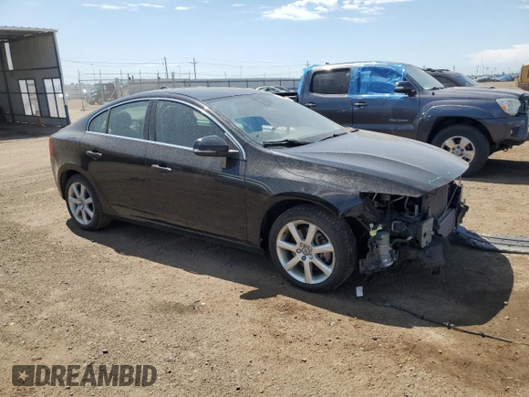 2016 Volvo S60 T5 Premier with VIN YV1612TKXG2402195, listed as a Copart auction lot 60140015 with 105,540 mi miles and Salvage title. Bid and sale history available at DreamBid. Image 4.