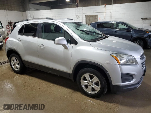 2015 Chevrolet Trax LT with VIN 3GNCJRSB1FL168214, listed as a Copart auction lot 54868005 with 123,467 mi miles and Clean Title. Bid and sale history available at carsss.com. Image 4.