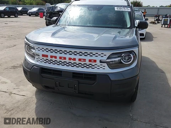 2025 Ford Bronco Sport Heritage with VIN 3FMCR9GNXSRE25085, listed as a Copart auction lot 63847615 with 220 mi miles and Salvage title. Bid and sale history available at DreamBid. Image 15.