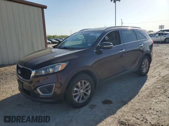 2016 Kia Sorento L with VIN 5XYPG4A39GG047719, listed as a Copart auction lot 52496625 with 135,632 mi miles and Clean Title. Bid and sale history available at carsss.com. Image 1.