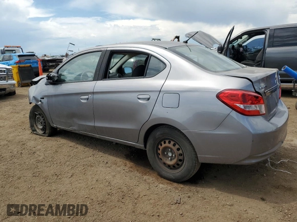 2017 Mitsubishi Mirage ES with VIN ML32F3FJ4HHF16924, listed as a Copart auction lot 59278355 with 55,021 mi miles and Salvage title. Bid and sale history available at DreamBid. Image 2.