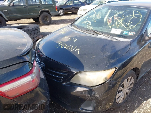 2013 Toyota Corolla L with VIN 2T1BU4EE0DC967387, listed as a IAAI auction lot 42142298 with Not Provided miles. Bid and sale history available at carsss.com. Image 11.
