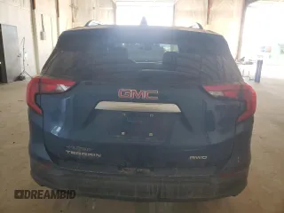 2021 GMC Terrain SLE with VIN 3GKALTEV5ML387420, listed as a Copart auction lot 48223765 with 33,424 mi miles and Salvage title. Bid and sale history available at DreamBid. Image 6.