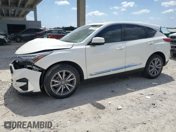 2019 Acura RDX Technology with VIN 5J8TC1H5XKL010600, listed as a Copart auction lot 53722555 with 89,146 mi miles and Salvage title. Bid and sale history available at DreamBid. Image 1.