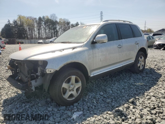 2007 Volkswagen Touareg V6 with VIN WVGZE77L07D056360, listed as a Copart auction lot 50952155 with 178,737 mi miles and Clean Title. Bid and sale history available at DreamBid. Image 1.