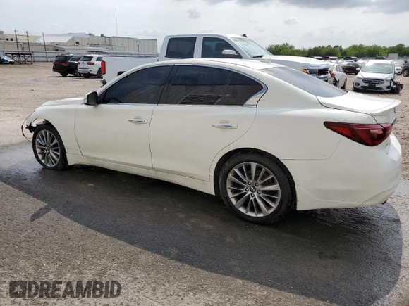 2019 Infiniti Q50 Luxe with VIN JN1EV7AR8KM559128, listed as a Copart auction lot 54709145 with Not Provided miles and Clean Title. Bid and sale history available at carsss.com. Image 2.