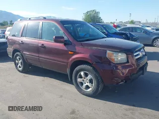 2007 Honda Pilot EX-L with VIN 2HKYF18557H513832, listed as a IAAI auction lot 42333666 with 147,385 mi miles and . Bid and sale history available at DreamBid. Image 1.
