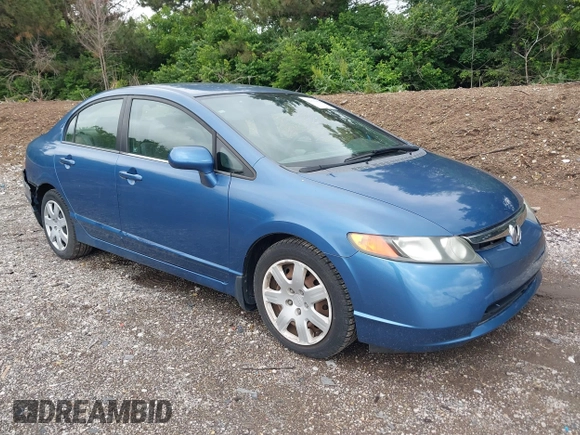 2006 Honda Civic LX z VIN 1HGFA16596L151430, wystawiony jako IAAI lot #42331418 z przebiegiem 53 812 mil mil oraz . Historia ofert i sprzedaży dostępna na DreamBid. Obrazek 1.