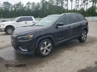 2019 Jeep Cherokee Limited with VIN 1C4PJLDX2KD308318, listed as a Copart auction lot 58499565 with 50,442 mi miles and Salvage title. Bid and sale history available at DreamBid. Image 1.