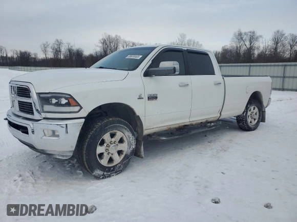2012 Ram 2500 SLT with VIN 3C6UD5JL1CG133398, listed as a Copart auction lot 88630465 with 279,088 mi miles and Salvage title. Bid and sale history available at DreamBid. Image 1.