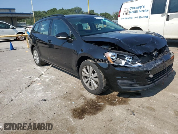 2017 Volkswagen Golf SportWagen S with VIN 3VW017AU1HM532340, listed as a Copart auction lot 58651844 with 73,535 mi miles and Salvage Title. Bid and sale history available at carsss.com. Image 4.