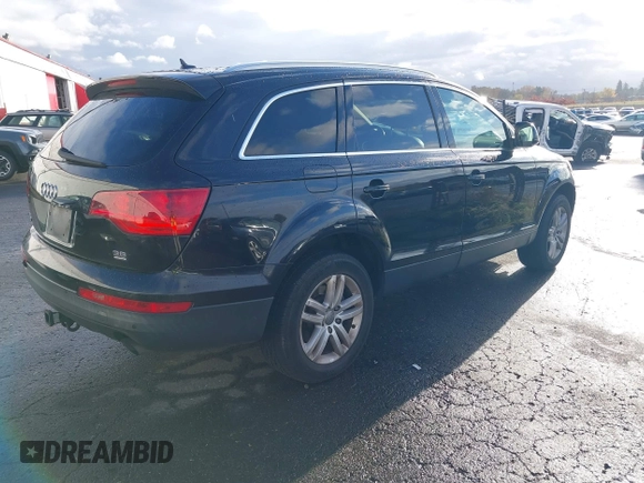 2009 Audi Q7 with VIN WA1AY74L89D010172, listed as a IAAI auction lot 40834281 with 183,081 mi miles. Bid and sale history available at carsss.com. Image 4.