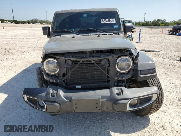 2022 Jeep Wrangler Unlimited Sahara with VIN 1C4HJXEG8NW164969, listed as a Copart auction lot 52241645 with 64,263 mi miles and Salvage title. Bid and sale history available at DreamBid. Image 5.