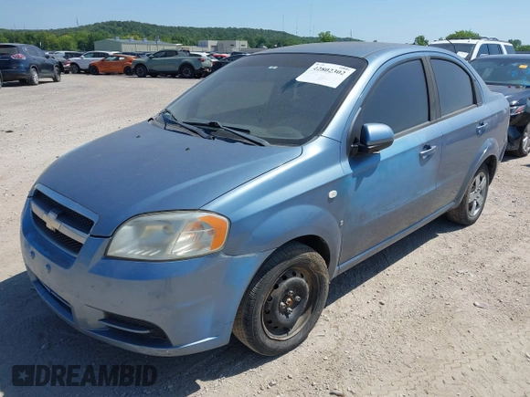 2007 Chevrolet Aveo LS with VIN KL1TD56667B122930, listed as a IAAI auction lot 42802302 with 97,365 mi miles and . Bid and sale history available at DreamBid. Image 2.
