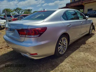 2015 Lexus LS 460 L with VIN JTHGL5EFXF5055498, listed as a Copart auction lot 82579834 with 112,465 mi miles and Salvage title. Bid and sale history available at DreamBid. Image 3.