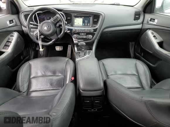 2015 Kia Optima SX Turbo with VIN 5XXGR4A65FG426823, listed as a Copart auction lot 55662665 with 102,829 mi miles and Salvage title. Bid and sale history available at DreamBid. Image 8.