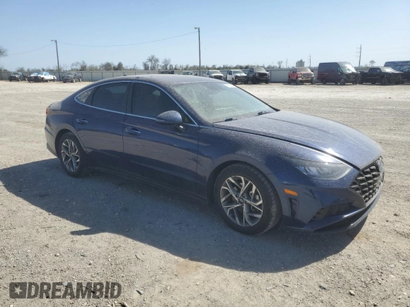 2020 Hyundai Sonata SEL z VIN 5NPEF4JA0LH000896, wystawiony jako Copart lot #49329425 z przebiegiem 58 447 mil mil oraz Czysty tytuł • Clean title. Historia ofert i sprzedaży dostępna na DreamBid. Obrazek 4.