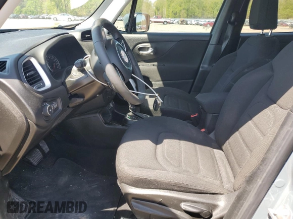 2018 Jeep Renegade Latitude with VIN ZACCJABBXJPJ51287, listed as a Copart auction lot 52385515 with 85,346 mi miles and Salvage Title. Bid and sale history available at DreamBid. Image 7.