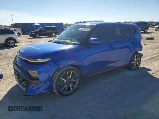2022 Kia Soul Turbo with VIN KNDJ53AF6N7831916, listed as a Copart auction lot 82100874 with 23,713 mi miles and Salvage Title. Bid and sale history available at carsss.com. Image 1.