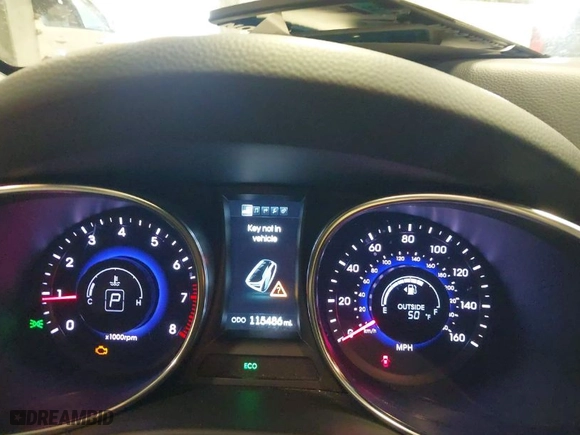 2014 Hyundai Santa Fe Sport with VIN 5XYZUDLA6EG197233, listed as a IAAI auction lot 41921782 with 115,486 mi miles. Bid and sale history available at carsss.com. Image 7.