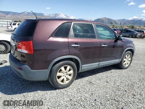 2012 Kia Sorento LX with VIN 5XYKT3A14CG189971, listed as a Copart auction lot 50820575 with 169,498 mi miles and Clean Title. Bid and sale history available at DreamBid. Image 3.