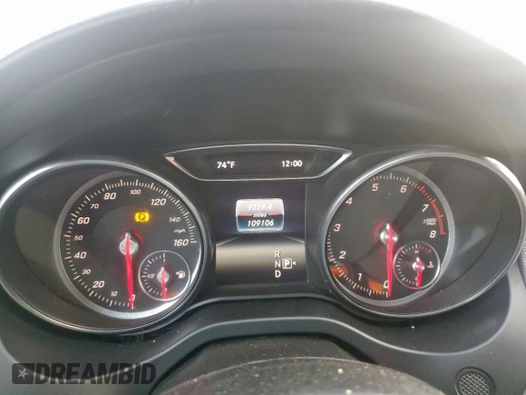 2019 Mercedes-Benz CLA with VIN WDDSJ4EB7KN739546, listed as a Copart auction lot 54493775 with 109,106 mi miles and Clean Title. Bid and sale history available at carsss.com. Image 9.
