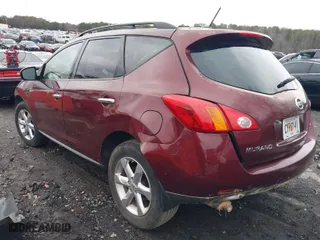 2009 Nissan Murano S with VIN JN8AZ18UX9W008239, listed as a IAAI auction lot 41259533 with 150,050 mi miles. Bid and sale history available at carsss.com. Image 3.