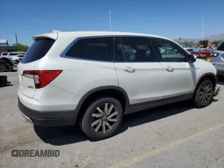 2019 Honda Pilot EX z VIN 5FNYF6H32KB050440, wystawiony jako Copart lot #54110515 z przebiegiem 68 262 mil mil oraz Szkoda całkowita • Salvage title. Historia ofert i sprzedaży dostępna na DreamBid. Obrazek 3.