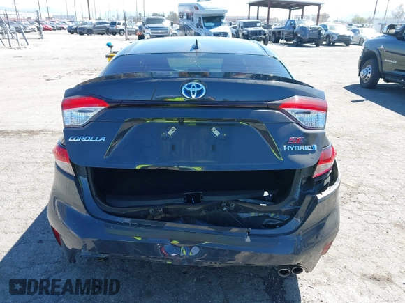 2023 Toyota Corolla Hybrid LE with VIN JTDBCMFEXP3018606, listed as a IAAI auction lot 41857107 with 46,038 mi miles. Bid and sale history available at carsss.com. Image 16.