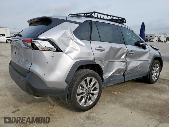 2024 Toyota RAV4 XLE Premium with VIN 2T3C1RFV6RC278672, listed as a Copart auction lot 54777375 with 23,857 mi miles and Salvage title. Bid and sale history available at DreamBid. Image 3.