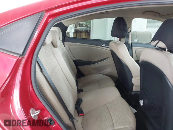 2015 Hyundai Accent GLS with VIN KMHCT4AE2FU888995, listed as a IAAI auction lot 42145256 with 160,918 mi miles. Bid and sale history available at carsss.com. Image 8.