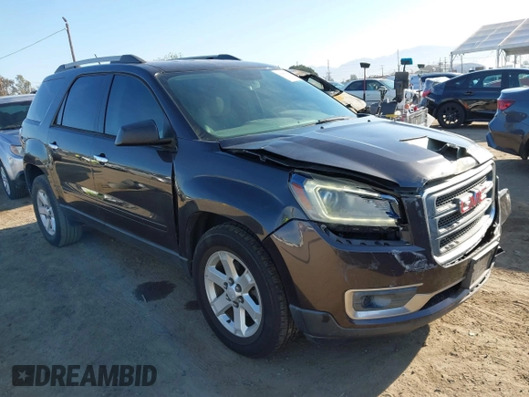 2014 GMC Acadia SLE with VIN 1GKKRNED0EJ359443, listed as a IAAI auction lot 41881129 with 100,998 mi miles and . Bid and sale history available at carsss.com. Image 1.