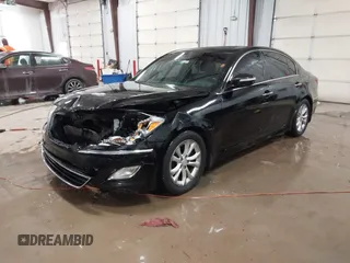 2013 Hyundai Genesis 3.8L with VIN KMHGC4DD3DU247095, listed as a IAAI auction lot 41551023 with 131,038 mi miles. Bid and sale history available at carsss.com. Image 17.