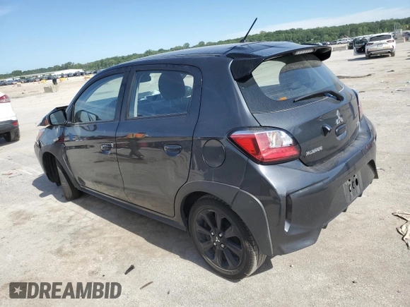2024 Mitsubishi Mirage Black Edition with VIN ML32AWHJ5RH003144, listed as a Copart auction lot 63340375 with 80,712 mi miles and Salvage title. Bid and sale history available at DreamBid. Image 2.