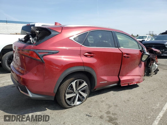 2020 Lexus NX with VIN JTJGJRDZ7L5009324, listed as a Copart auction lot 54719055 with 60,353 mi miles and Salvage Title. Bid and sale history available at carsss.com. Image 3.