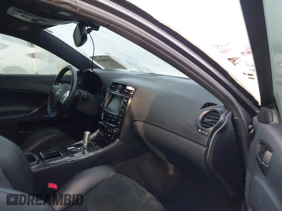 2011 Lexus IS F with VIN JTHBP5C29B5009279, listed as a IAAI auction lot 41106847 with 149,104 mi miles. Bid and sale history available at carsss.com. Image 5.